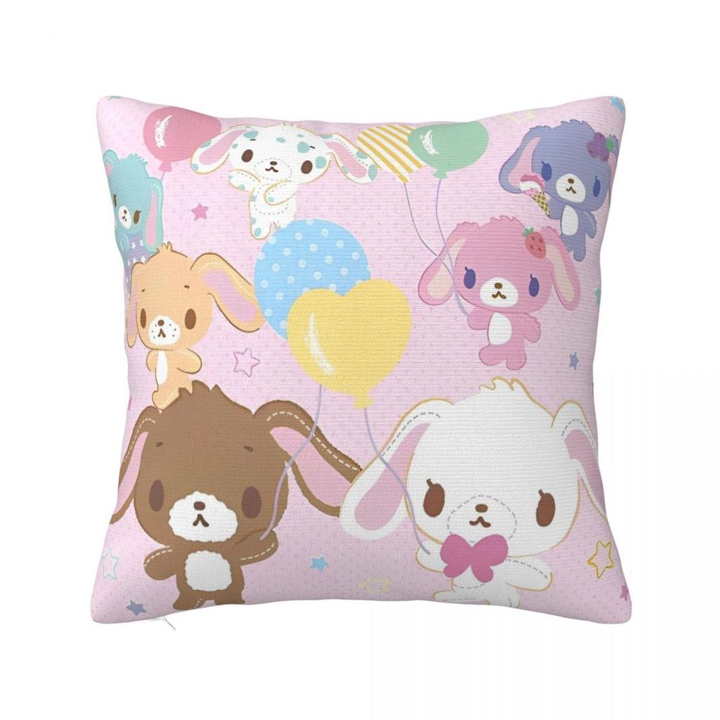 Cute Sugarbunnies Square Pillow Cases Sugar Rabbit Cushion Covers Awesome Decor Pillowcover for Car 45*45cm