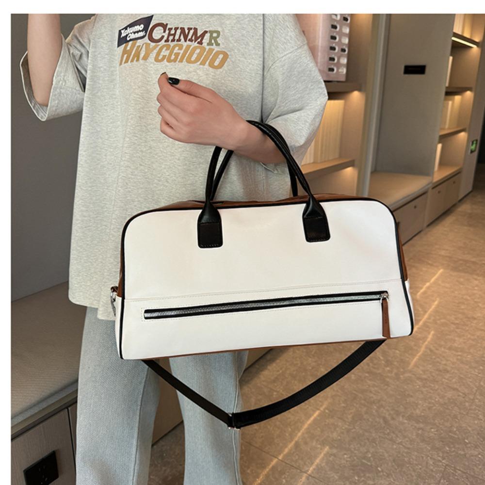 Modna miękka skórzana torba casual fitness na zewnątrz na krótkie podróże biznesowe o dużej pojemności personalizowana torba na ramię listonoszka