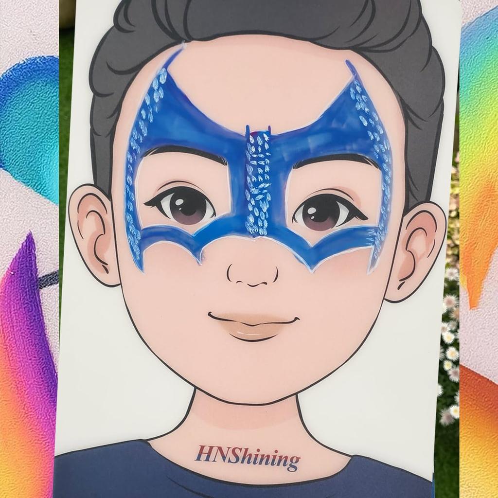 Makeup Practice Board - Face Paint Board, Reusable Painting Exercise Template, Stage & Home Makeup Tool for Boys & Girls