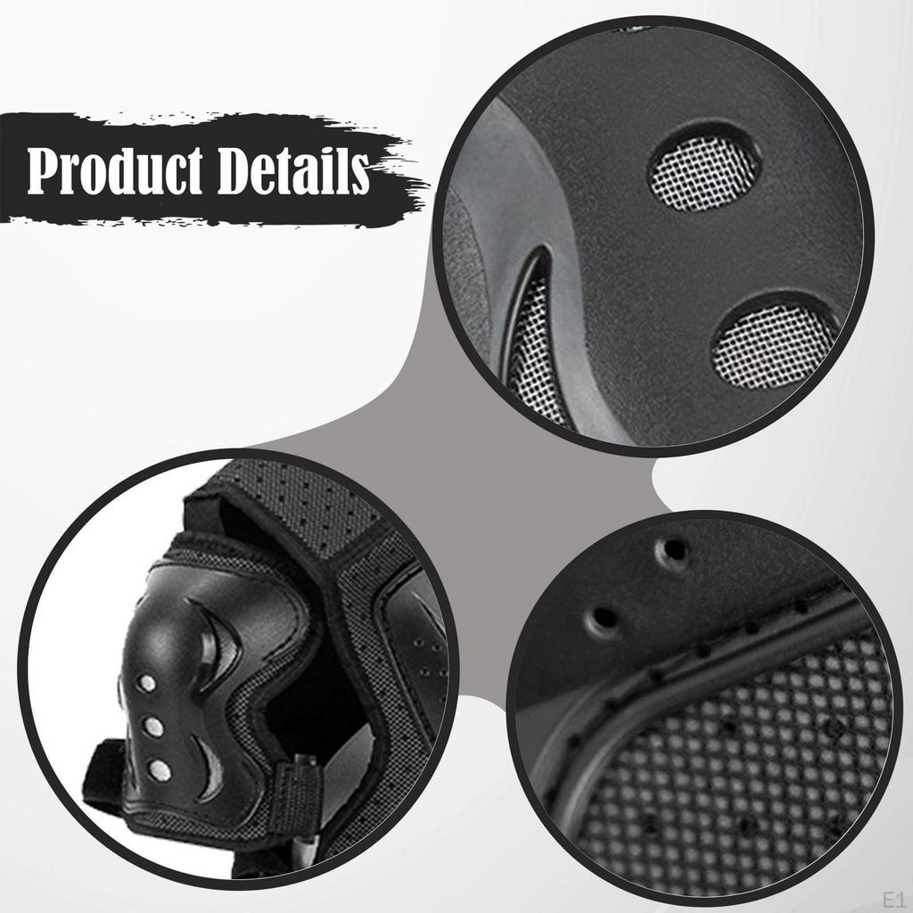 Gear for Children Practicing Motocross: Jacket, Knee Pads, Elbow Pads. Soft And Shock-Absorbing