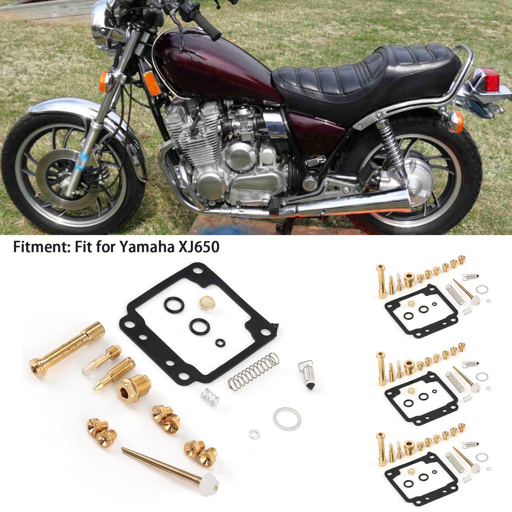 4 Sets Carburetor Rebuild Kit Carb Repair Accessories Fit for Yamaha XJ650 1980‑1984