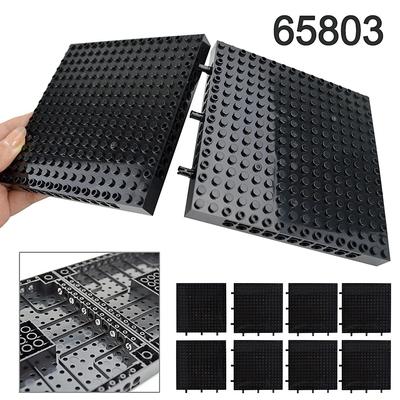 1PC Piastra di Base Building Block Piastra di Base Nero Splice Mattone Combinazione FAI DA TE MOC 16x16 Fori Modulo di Collegamento Accessori Compatibili giocattoli per I Bambini