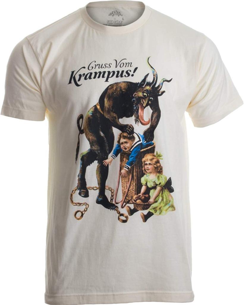 Gruss Vom Krampus Greetings From Germanic Christmas Demon Unisex T-shirt