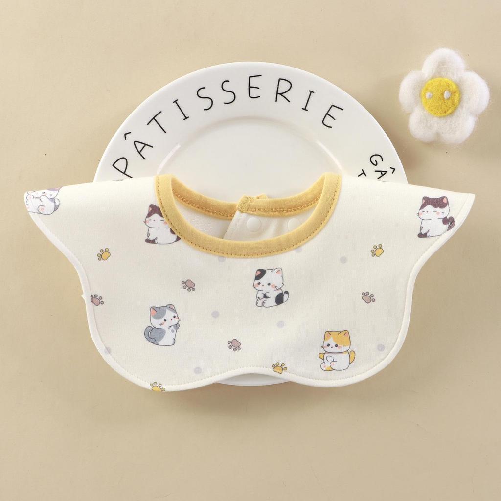 Yi Wan Bao A-Grade Cotton Antibacterial Waterproof Baby Bibs