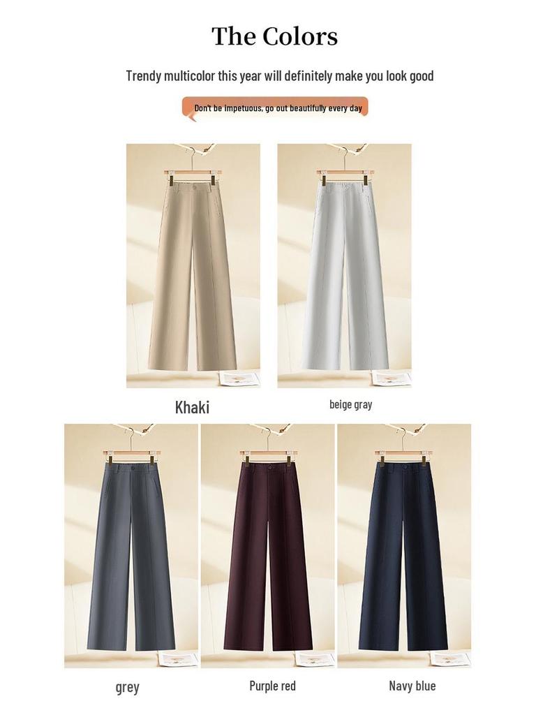 Chic Versatile Wide-Leg Pants for Women - 2026 Spring/Summer Bestseller Loose & Slimming Trousers