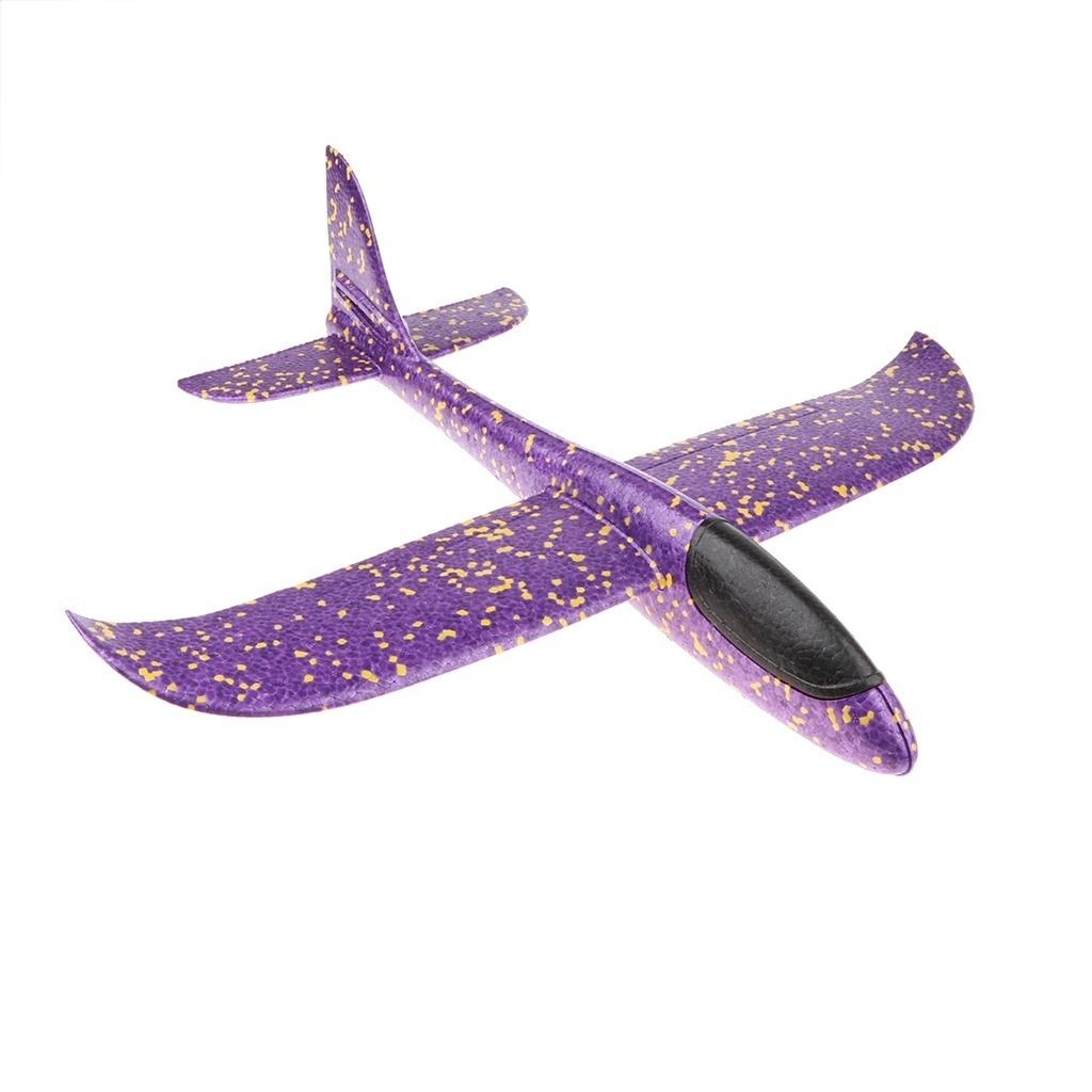 Novo 36cm EPP Espuma Arremesso Planador Avião com Asa Lâmpada Criança Brinquedo Ao Ar Livre