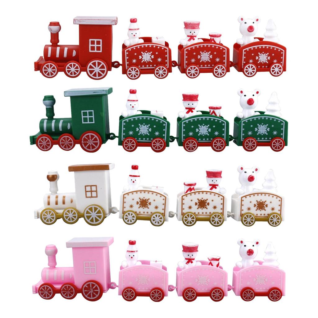 Christmas Train Ornament Kids Birthday Gift Christmas Decoration Unique Desktop Ornament for Festival Wedding Indoor Desk Table