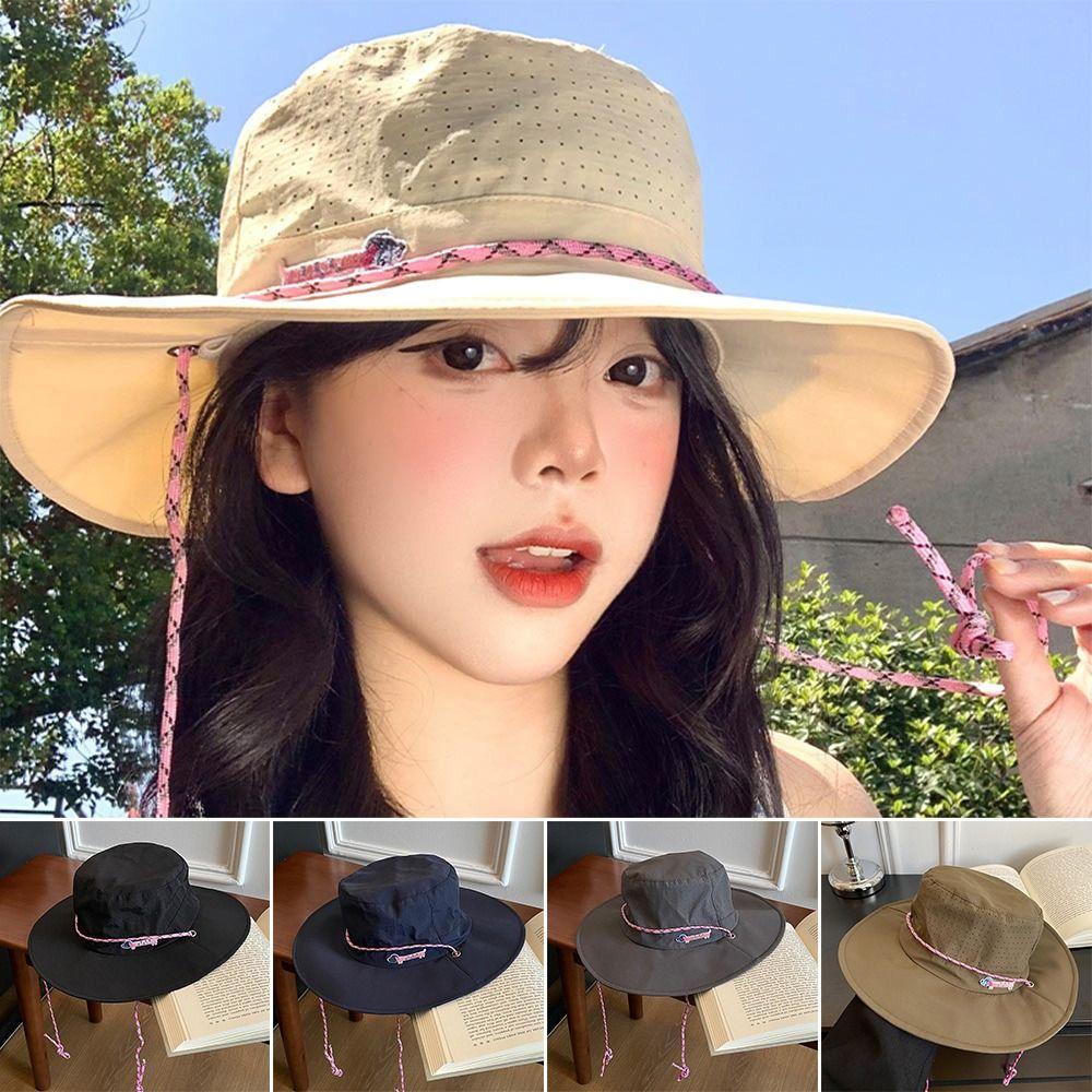 Sun Protection Fishing Caps Sunscreen Bucket Hats High Quality Bucket Hat  For Outdoor Camping