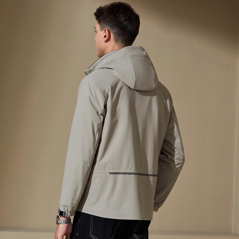 Antonio Men's Casual Hooded Windproof Jacket