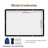HANDUNYOU Portable Outdoor Projector Screen 250-inch 4:3