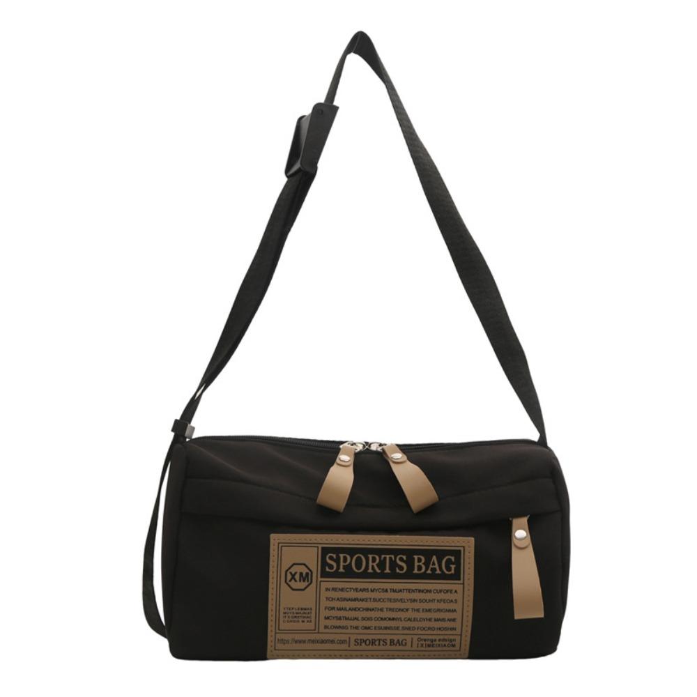 

Регулируемая сумка-подушка на одно плечо, легкая сумка-мессенджер, сумка кроссбоди из Оксфорда, для пикника чёрный