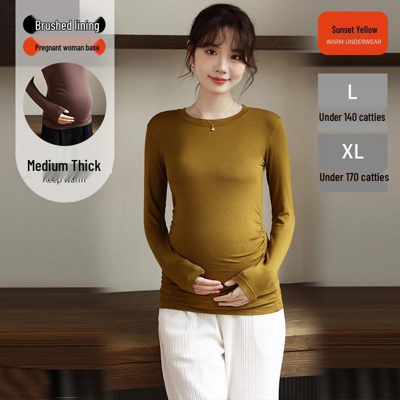 Umstands-Basisshirt – Herbst/Winter Modal-T-Shirt