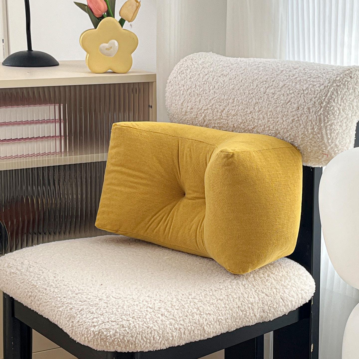 Lumbar Support Pillow for Office Sofa Chair Back Cushion Nap Pillow Waist Pad Pregnancy Maternity Bed Rest Back Support Pillow 36X16X20cm 2480₽