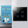Zhengshang C4 Graffiti Smart WiFi+RF Switch, EU Standard, Voice-Controlled for Alexa & Google.