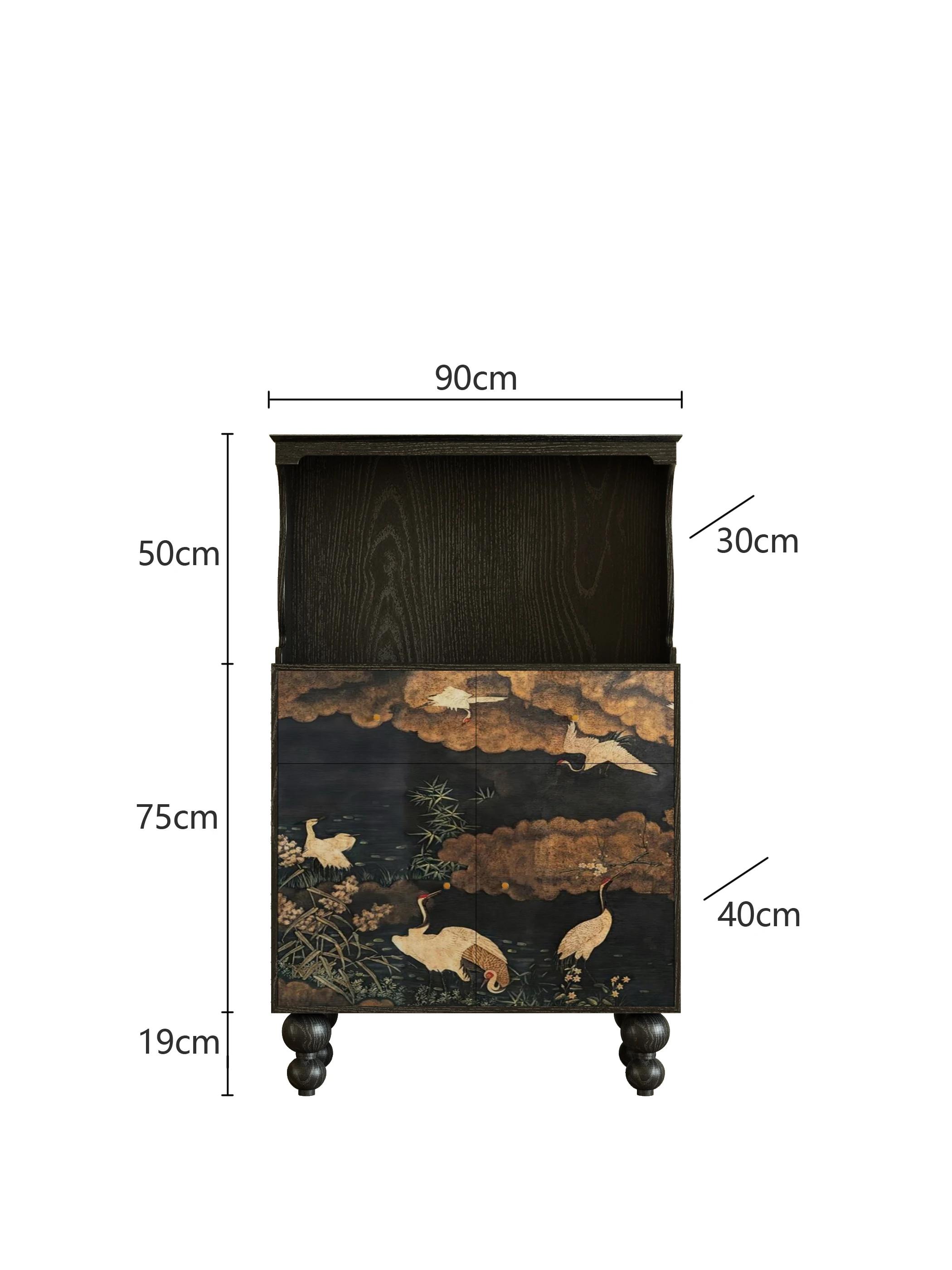 RWJ Living Room Sofa Edge Coffee Cabinet Bar Integrated Storage Cabinet