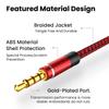 1.1m 1.1mm Jack Male to Male Extension Aux Line Audio Cable for iPhone Samsung Xiaomi Car Headphone Audio Jack Braided Wire