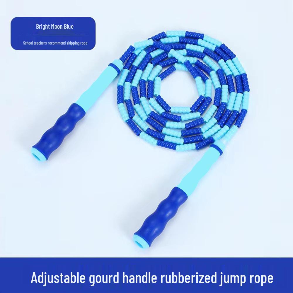 Adjustable Children's Bamboo Beaded Jump Rope for Fitness