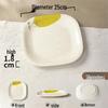 Melamine Rectangular Porcelain-Style Plate for Hot Pot & Side Dishes