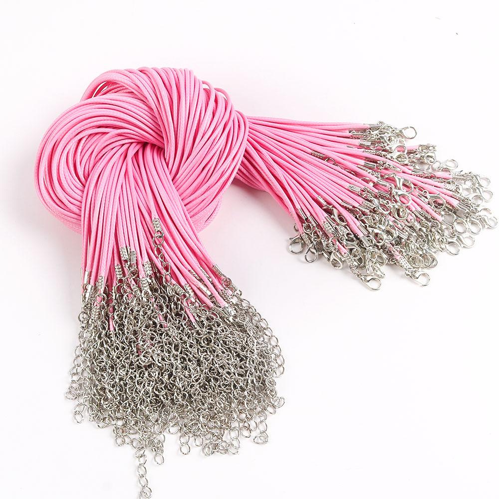 50Cm Wax Thread Necklace Rope Colored Wax Thread Rope Neck Chain Pendant Pendant Rope Braided Rope Pendant Rope