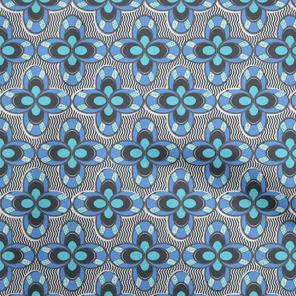 oneOone Cotton Flex Green Fabric African Sewing Material Print Fabric by The Yard 40 Inch