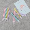 8-Piece Boxed Gradient Rainbow Birthday Pencil Candles