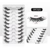 10 Pairs Half Lashes Free Shipping Fluffy Wispy Natural False Eyelashes Cheap Makeup Cat Eye Eyelashes