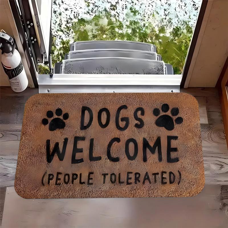 

Simple Solid Color Letter Carpet Fun Text Indoor Entrance Doormat Living Room Kitchen Bedroom Decoration Door Mat 40cm x 60cm