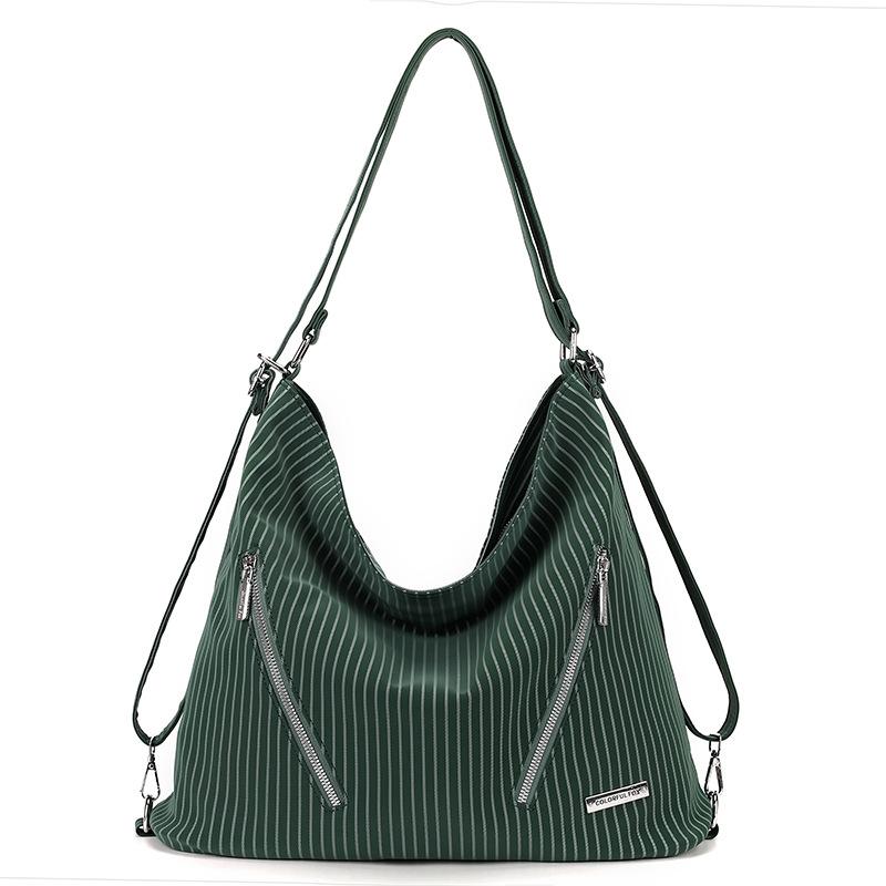Niche Texture Soft Leather Large Capacity Backpack Casual Multi-functional Backpack Single Shoulder Messenger Bag