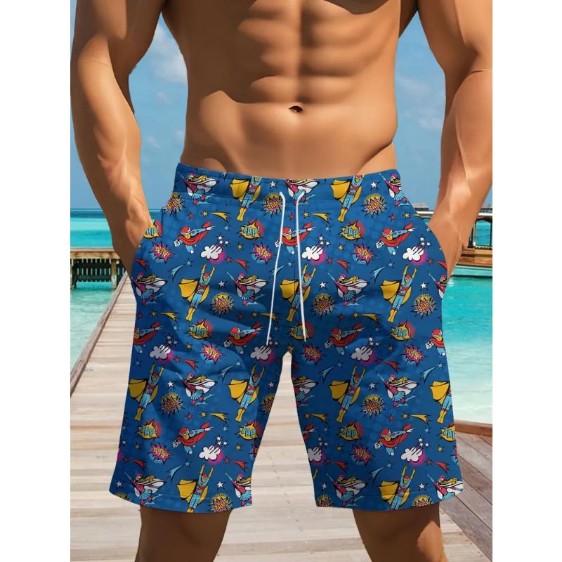 Fashionable Men's shorts3D Color-printed Abstract Shortscasual Beach Shorts