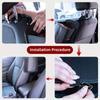 1pc CHEGES Car Seat Side Storage Organizer with Side Pocket & Tissue Holder - Heavy-Duty Dashboard Organizer with Non-Slip Grip