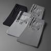 Men Pants Solid Color Elastic Waist Loose Stretchy Straight Drawstring Male Relaxed Fit Lace-up Trousers Streetwear