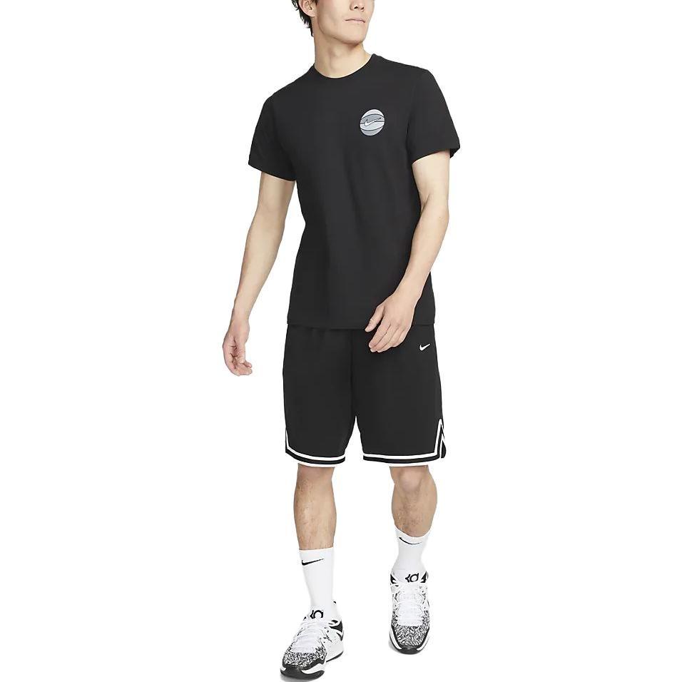 Nike T Shirts Men's Black Crew Neck Moderate Straight Fit FD0047-010