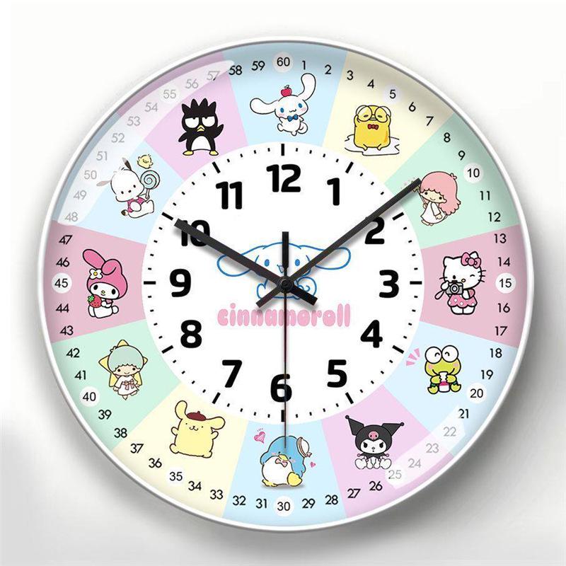 Capybara Silent Wall Clock: Educational Cartoon Clock for Kids Bedrooms and Primary School Learning 8 inch - Silent Quartz