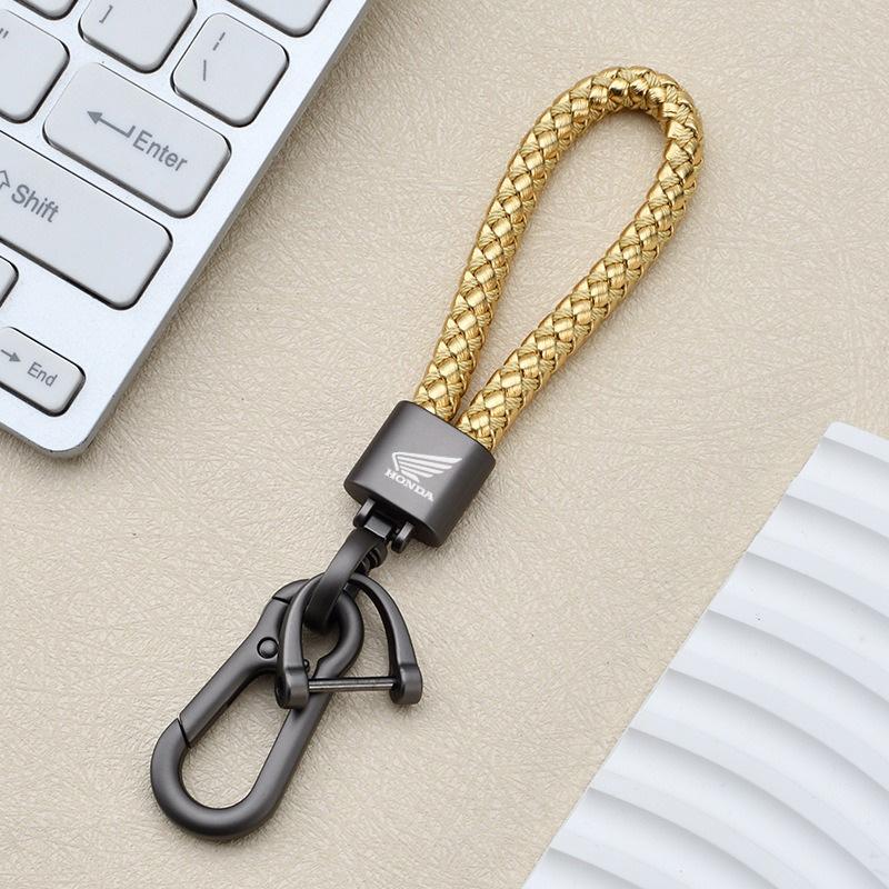 Braided Rope Car KeyRing Chain Keychain Anti-Lost Key Pendant For Honda CB400 CB 400 1992-2021 2020 CB 400SF Interior Accessorie TV7