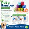 Vendaje Adhesivo Autoadhesivo Transpirable No Tejido de Primeros Auxilios para Perro Gato Mascota