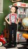 Clearstone Animal Dalmatian Shirt for Black Shirt, Cosplay, Halloween, Kids, 120cm, Unisex,