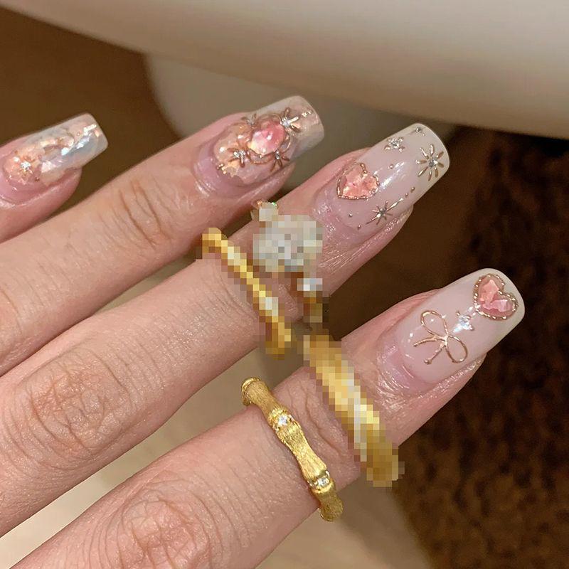French Retro Gold Wheat Ear Micro-Inlaid Ring – Stylish, High-End, Versatile Adjustable Opening
