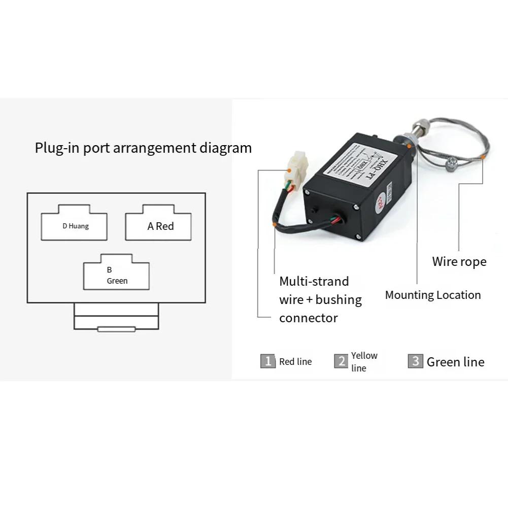 Electric Throttle Control 24V Electric Solenoid 24V Solenoid Valve Switch Wide Voltage Compatibility Compact Design