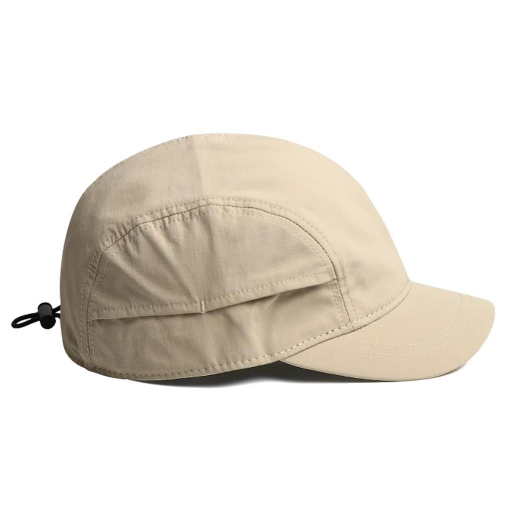 HABERRY Jet Short Available in 2 Plus Sizes Men's Cap, 4-Panel, Brim, Breathable, (JP, Alphabet, M, Beige)