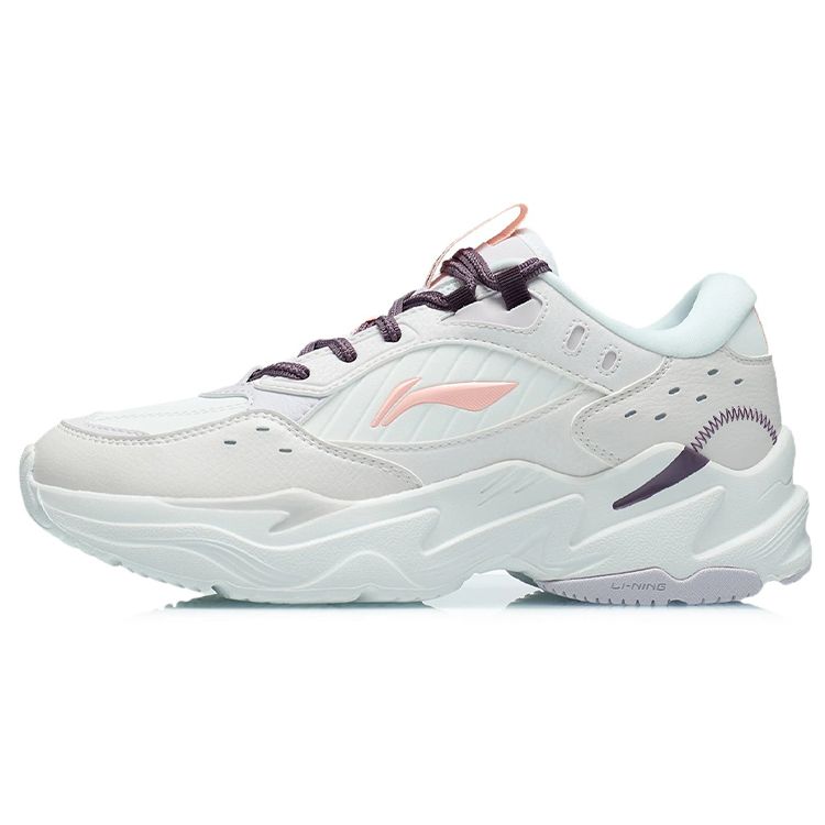 

Li-Ning Low Top Running Shoes Women sneaker Light-Gray Purple AGCR334-3 35