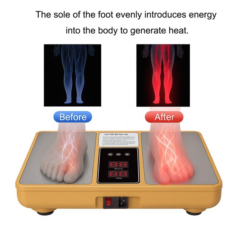 Terahertz RF Foot Massager New Foot Spa MachineEMS Vibrator for Foot Reflexology Painless Foot Care Device for Home Use