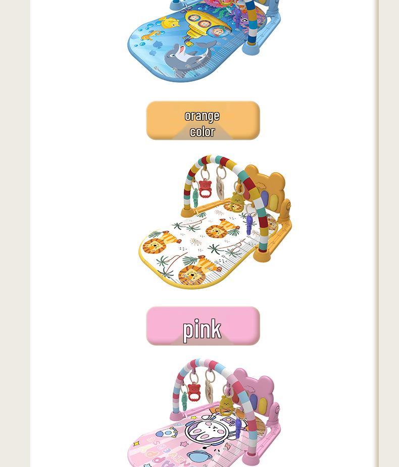 Free Shipping Baby Musical Kick & Play Gym: 0-36 Months Enlightenment Fitness Rack & Early Education Play Mat