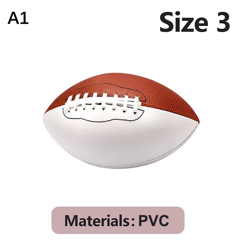 Nuove Taglie 3/6/9 Palloni da Football Americano Autografati Trofeo di Football Regalo Memorabile Bianco Vuoto Rugby Americano Adatto per Partite di Rugby