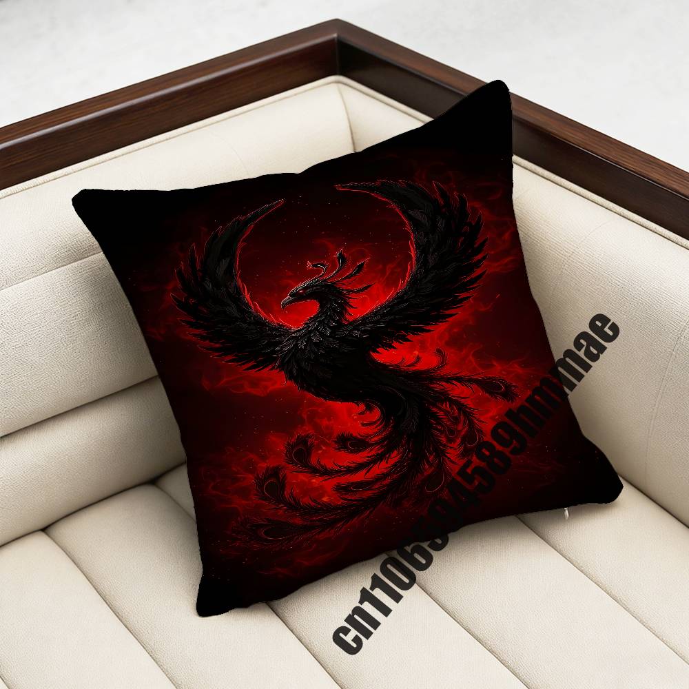 For Phoenix Throw Pillow Case Sham 45X45Cm 35X35Cm Square Bedroom Pillowcase Cushion Cover