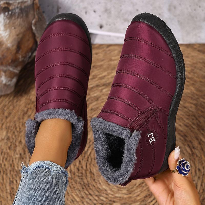 Winter cotton boots women's new large size velvet comfortable boots women's fashion women's warm snow boots