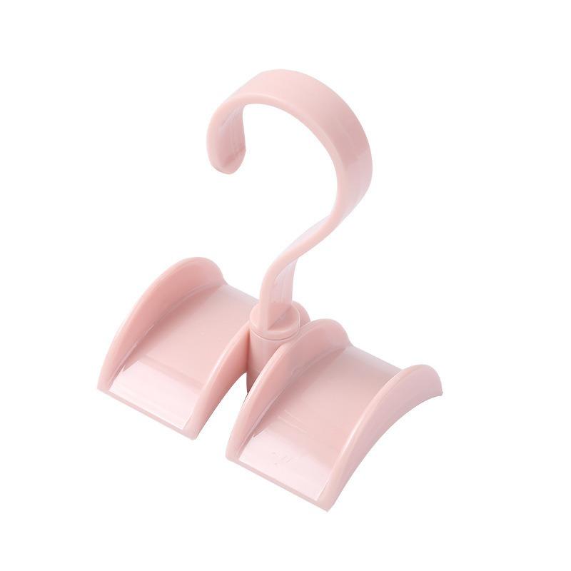 Solid-color Household Style 360° Rotatable Backpack Hook Drying Rack Creative Wardrobe No-drilling Bag Storage Rack