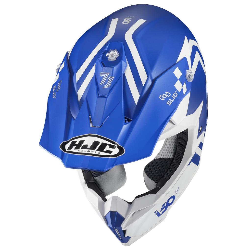 HJC HELMETS I50 Hex HJH249 BLUE/WHITE Size: M HJH249BU51M