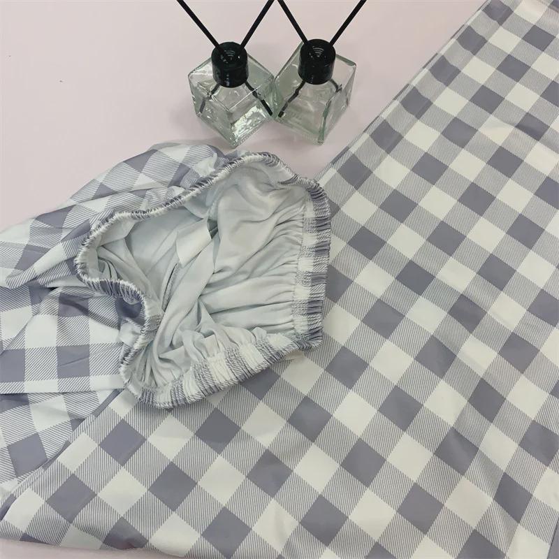 Karierte Pyjamahose im koreanischen Stil für Damen – lockere, lässige, luftige Hose für drinnen und draußen