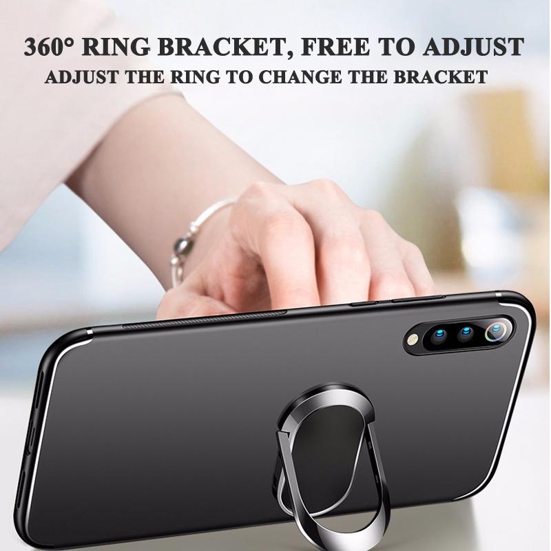 For Vivo iqoo z10 lite Case Finger Metal Ring Kickstand Phone Case Car Holder Matte Soft Silicone Housing for VIVO IQOO Z10 Z10 Lite Phone Casing
