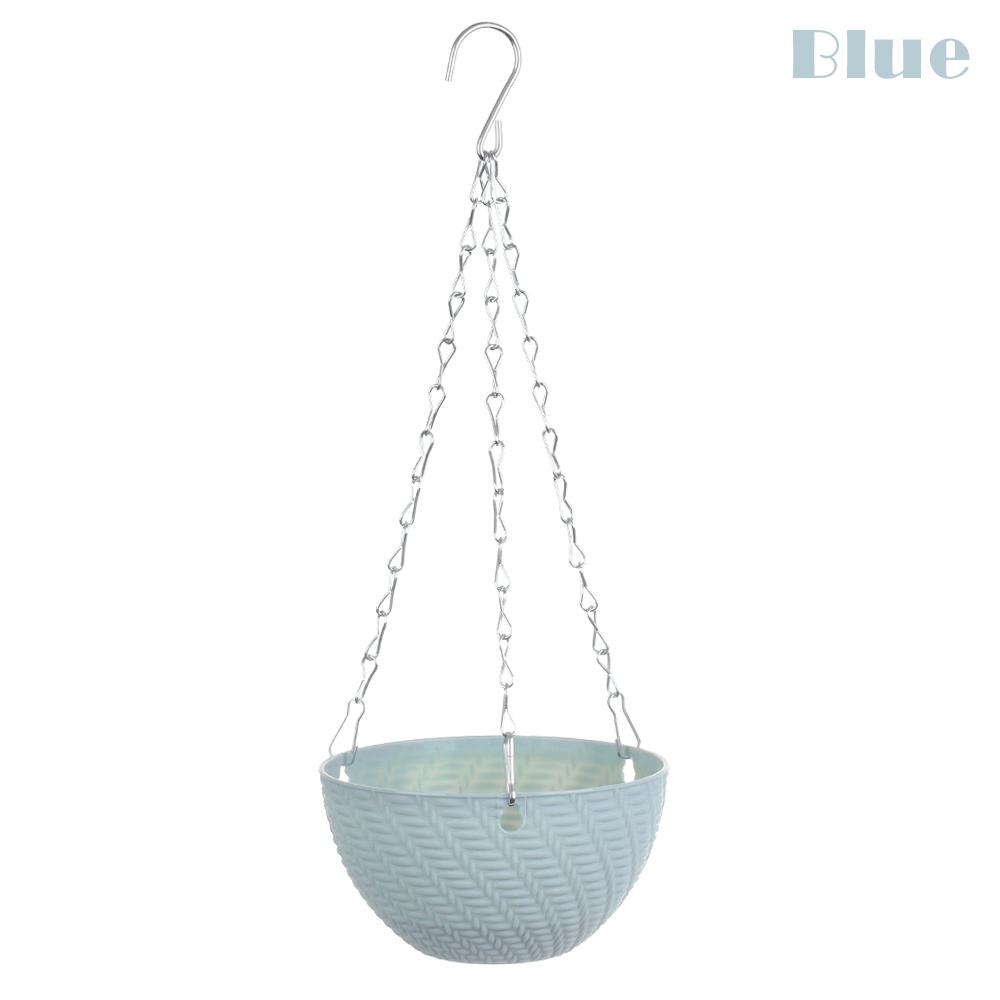 1 PC Fashion Succulent Plant  Balcony Bracketplant Flower Pots Hanging Basket Rattan Pattern Chains Flowerpot